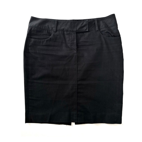 Jean Paul Gaultier Dresses & Skirts - Vintage Jean Paul Gautier 90s Pinstripe Mini Skirt Brushed Cotton Stretch Black